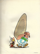 Verso de Astérix (en anglais) -11- Asterix and the chieftain's shield