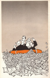 Verso de Charlie Hebdo -1999/03- C'est la crise finale