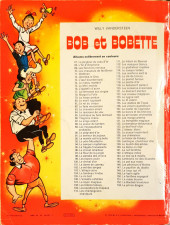 Verso de Bob et Bobette (3e Série Rouge) -104a1975- Le Tombeau Hindou