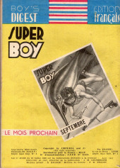 Verso de Super Boy (1re série) -49- Numéro 49