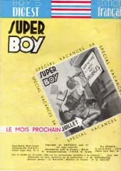 Verso de Super Boy (1re série) -59- Nylon CARTER : La mystérieuse menace