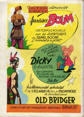 Verso de Aventures BOUM (Éditions Mondiales) -2- L'homme à la valise - 2