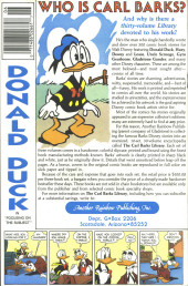 Verso de Uncle $crooge (3) (Gladstone - 1986) -218- Issue # 218