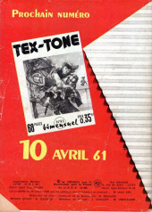 Verso de Tex-Tone (Impéria) -94- La piste sauvage