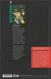 Verso de DC Confidential (Urban Comics) -3- Green Arrow : Les prédateurs