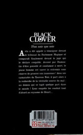 Verso de Black Clover -23- Plus noir que noir