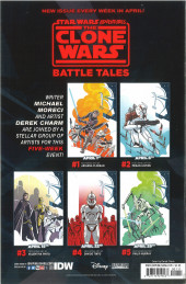 Verso de Star Wars Adventures - The Clone Wars - Battle Tales -1- Week One