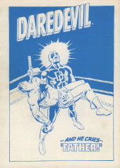 Verso de The daredevils (Marvel U.K - 1983) -5- Issue # 5