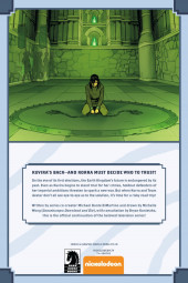 Verso de The legend of Korra - Ruins of the Empire -1- Ruins of the Empire - Part One