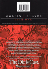 Verso de Goblin Slayer : Year One -5- Tome 5