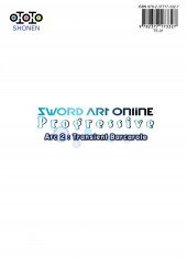 Verso de Sword Art Online - Progressive - Arc 2 : Transient Barcarolle -1- Tome 1