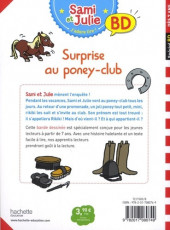 Verso de Sami et Julie - Surprise au poney-club