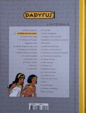 Verso de Papyrus - L'intégrale (Hachette) -2- Le maître des trois portes