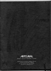 Verso de (Catalogues) Ventes aux enchères - Artcurial -TT- Artcurial - Enki Bilal - samedi 24 mars 2007 - Paris hôtel Dassault