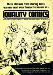 Verso de Warrior (1982) -5- Issue # 5