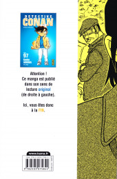 Verso de Détective Conan -97- Tome 97