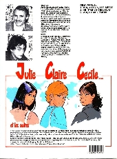 Verso de Julie, Claire, Cécile -3- Moi, et moi, émois !