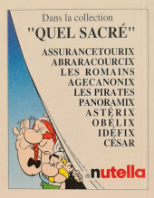 Verso de Astérix (Publicitaire) -Nutella7- Quel sacré Idéfix !