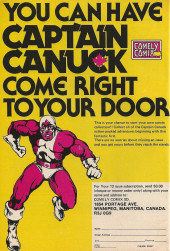 Verso de Captain Canuck (1975) -1- Issue # 1
