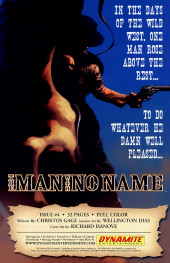 Verso de The man with No Name (2008) -3- Issue # 3