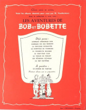 Verso de Bob et Bobette (2e Série Rouge) -9- La Nef fantôme