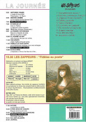 Verso de Les zappeurs -4a2003- Fidèles au poste