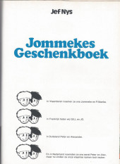 Verso de Jommeke (De belevenissen van) -HS 1976- Jommekes geschenkboek 1976