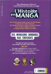Verso de L'histoire en manga -4- Des invasions barbares aux croisades