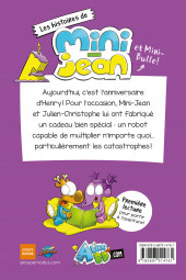 Verso de Les histoires de Mini-Jean et Mini-Bulle! -7- Joyeux anniversaire, Henry!