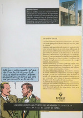 Verso de Blake et Mortimer (Publicitaire) -Renault- Enquête sur la Marque jaune