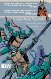 Verso de Teenage Mutant Ninja Turtles (2011) -INT03- Shadows of the Past