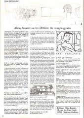 Verso de (AUT) Schuiten, François -1989- Schuiten - interview de plg n° 25