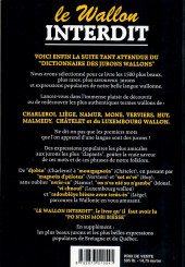 Verso de (AUT) Walthéry, François -2000/05'- Le Wallon interdit