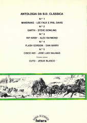 Verso de Antologia da BD Clássica (en portugais) -5- Cisco Kid