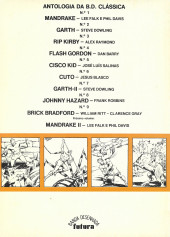 Verso de Antologia da BD Clássica (en portugais) -9- Brick Bradford