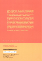 Verso de L'ange Dada -Extrait- Heurs et malheurs d'Emmy Hennings