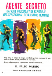 Verso de Agente secreto (Editorial Ferma - 1966) -1- Cita con la muerte