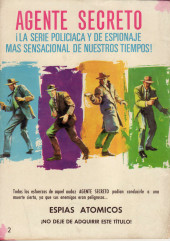 Verso de Agente secreto (Editorial Ferma - 1966) -2- El falso muerto