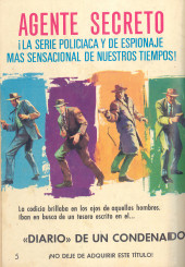 Verso de Agente secreto (Editorial Ferma - 1966) -5- La escena fue un crimen