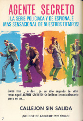 Verso de Agente secreto (Editorial Ferma - 1966) -7- El chantajista