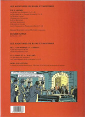 Verso de Blake et Mortimer (Les Aventures de) -10PUB- L'Affaire du Collier