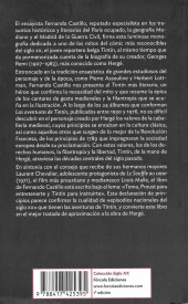 Verso de (AUT) Hergé (en espagnol) -a2019- Tintín-Hergé - Una vida del siglo XX