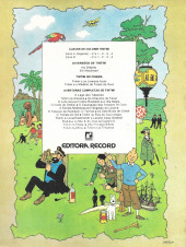 Verso de Tintim (As aventuras de) (Record) -34serie- Tintim na América