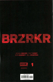 Verso de BRZRKR (Boom! Studios - 2021) -1C- Issue #1