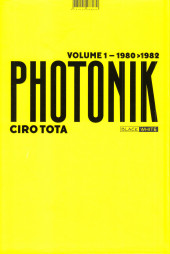 Verso de Photonik (Black & White) -INT1b2021- Volume 1 - 1980 - 1982