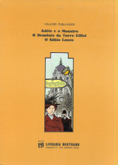 Verso de Adèle Blanc-Sec (As aventuras extraordinárias de) -3- O sábio louco
