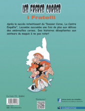 Verso de Les frères corses (Lacombe) - I Fratelli -1- État d'urgence
