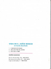 Verso de Dom Bosco em Banda Desenhada - Tome INT