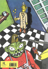 Verso de LX Comics -7- A misteriosa ligação de três habitantes de Brooklin: o taxista, o talhante e o farmacêutico