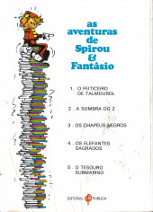 Verso de Spirou e Fantásio (en portugais) -17- O tesouro submarino